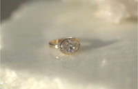 3.05CT Oval Lab Diamond East West Engagement Ring